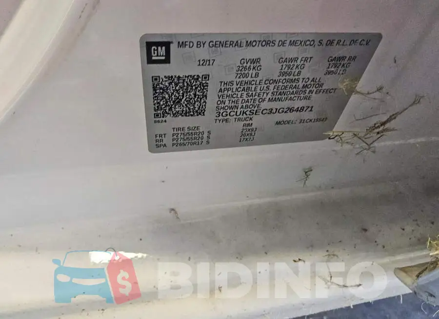 3GCUKSEC3JG264871 Photo# 12