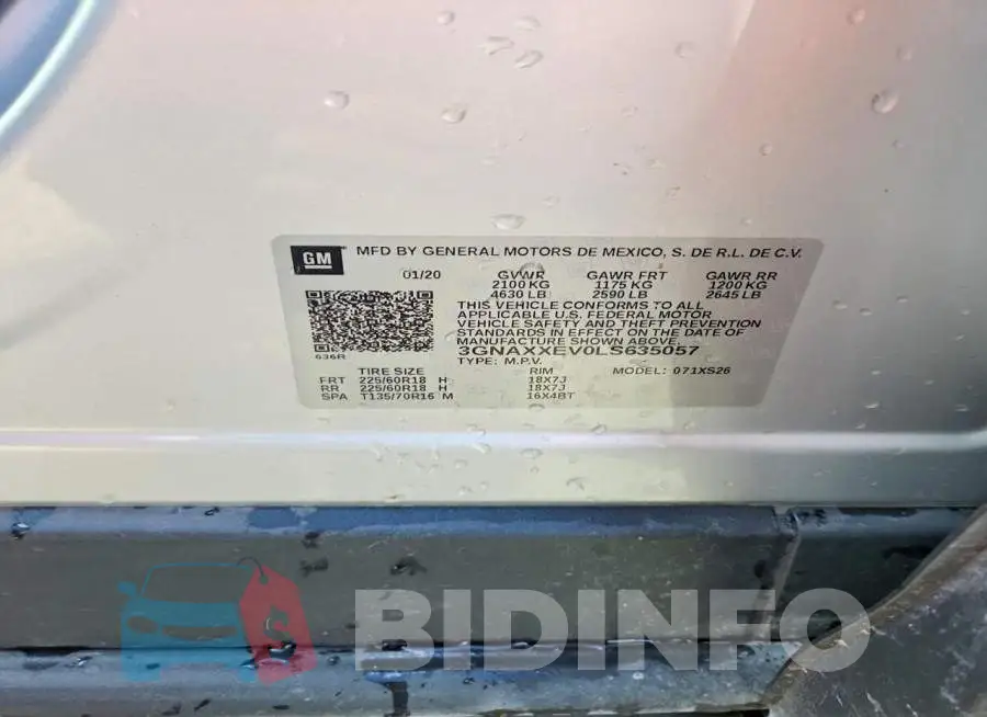 3GNAXXEV0LS635057 Photo# 13