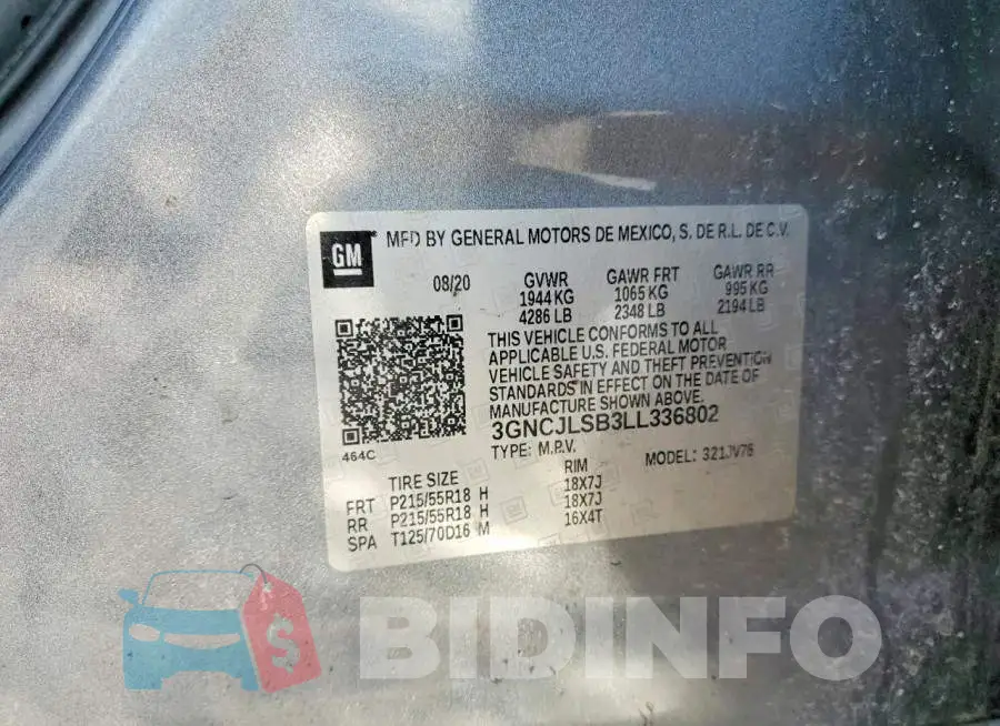 3GNCJLSB3LL336802 Photo# 13