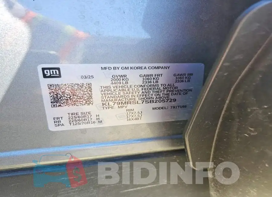KL79MRSL7SB205729 Photo# 14