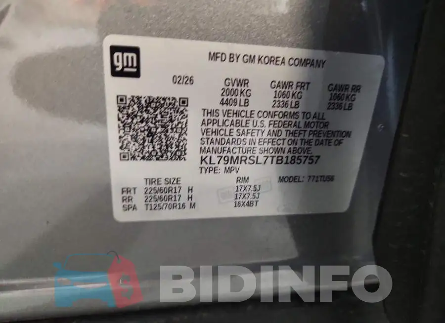 KL79MRSL7TB185757 Photo# 13