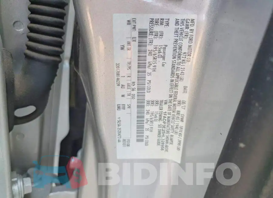1FADP3E25HL328958 Photo# 12