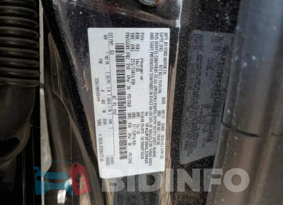 1FADP3F26HL339420 Photo# 12