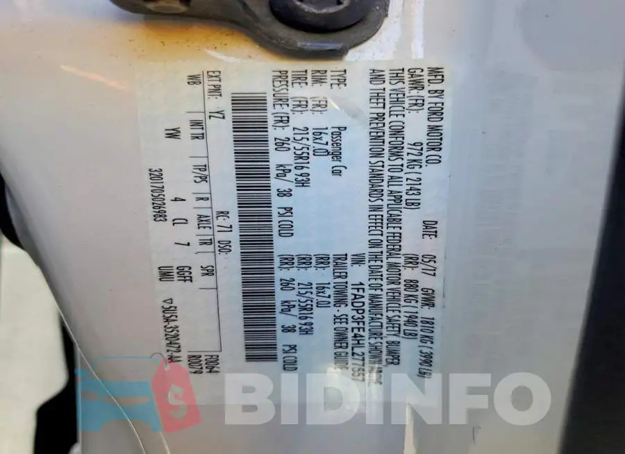 1FADP3FE4HL277557 Photo# 12