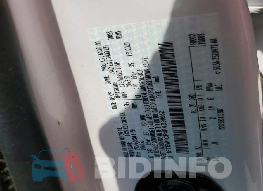 1FTEW1CP4PKD99562 Photo# 12