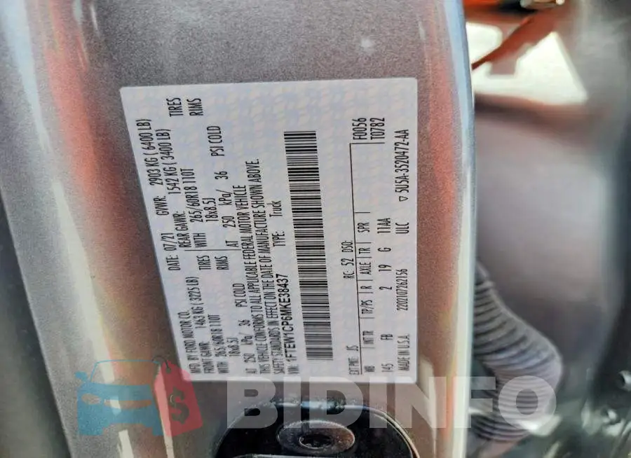 1FTEW1CP6MKE38437 Photo# 12