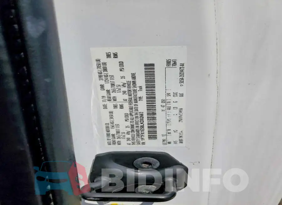 1FTFX1E58LKD02662 Photo# 12