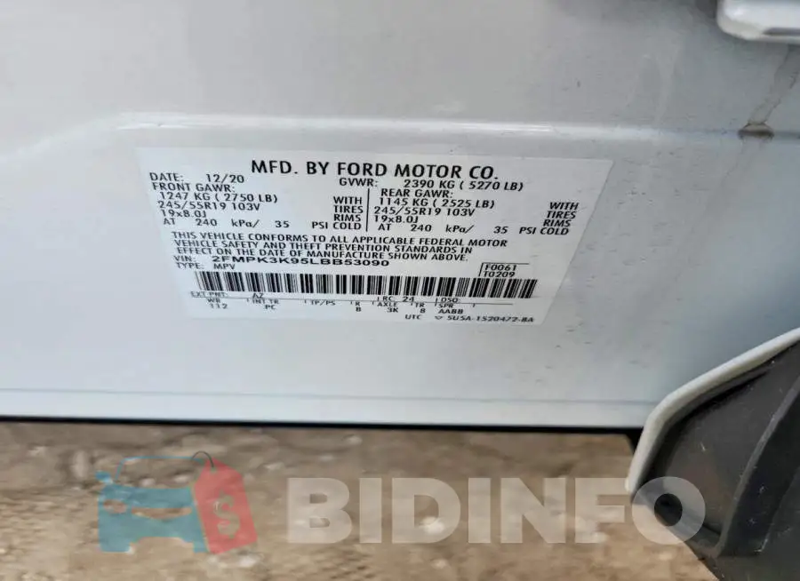 2FMPK3K95LBB53090 Photo# 13