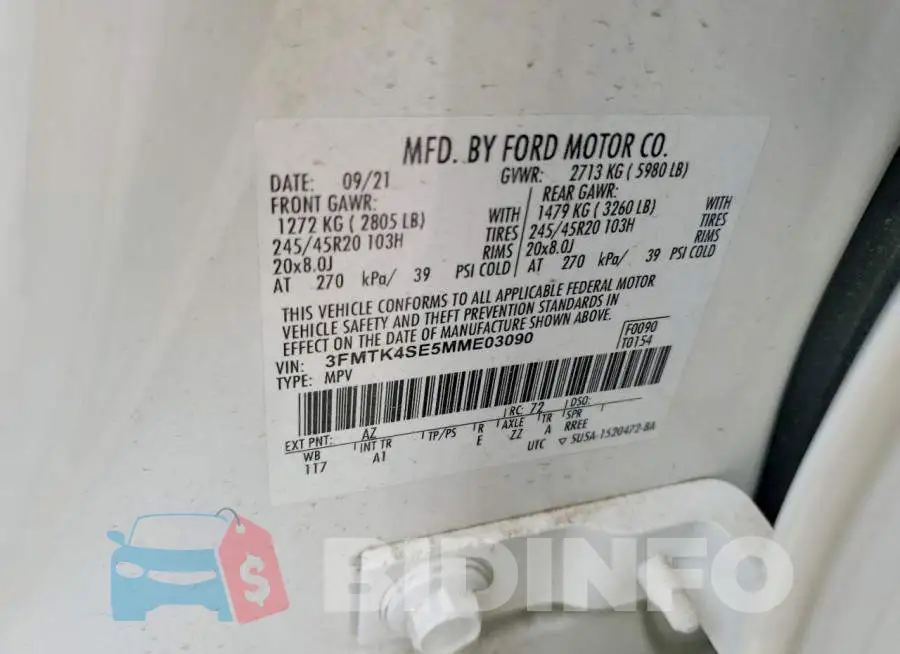3FMTK4SE5MME03090 Photo# 12