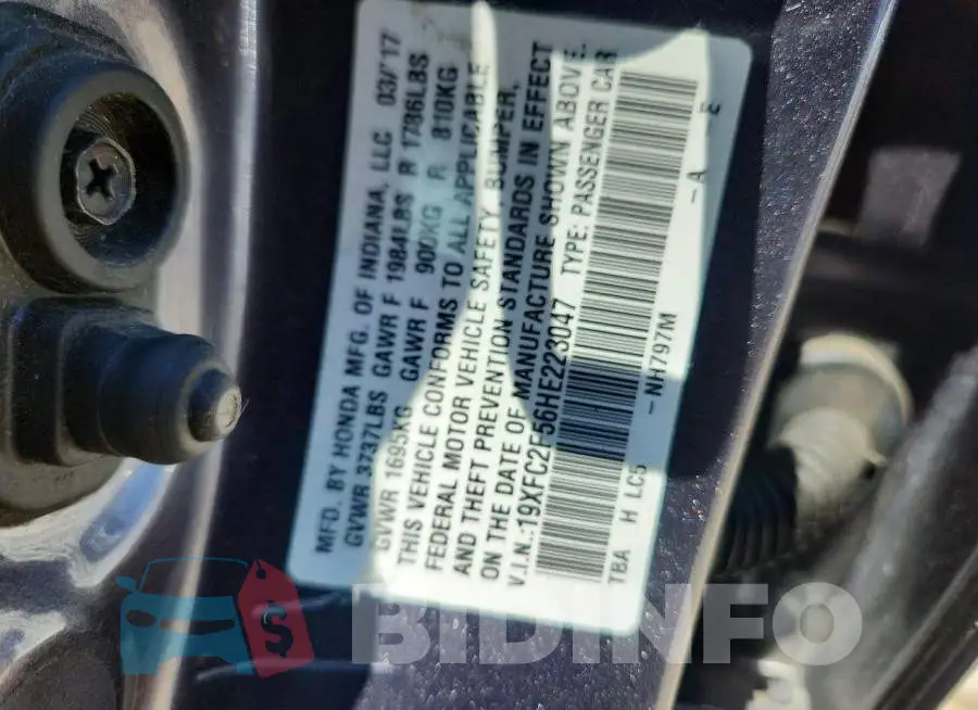 19XFC2F56HE223047 Photo# 12