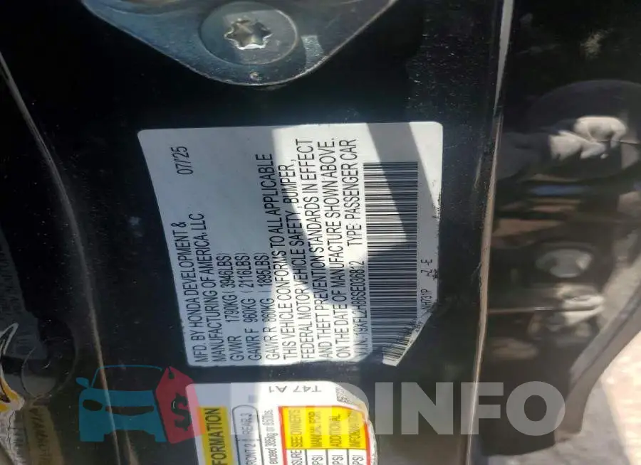 19XFL2H86SE036812 Photo# 12