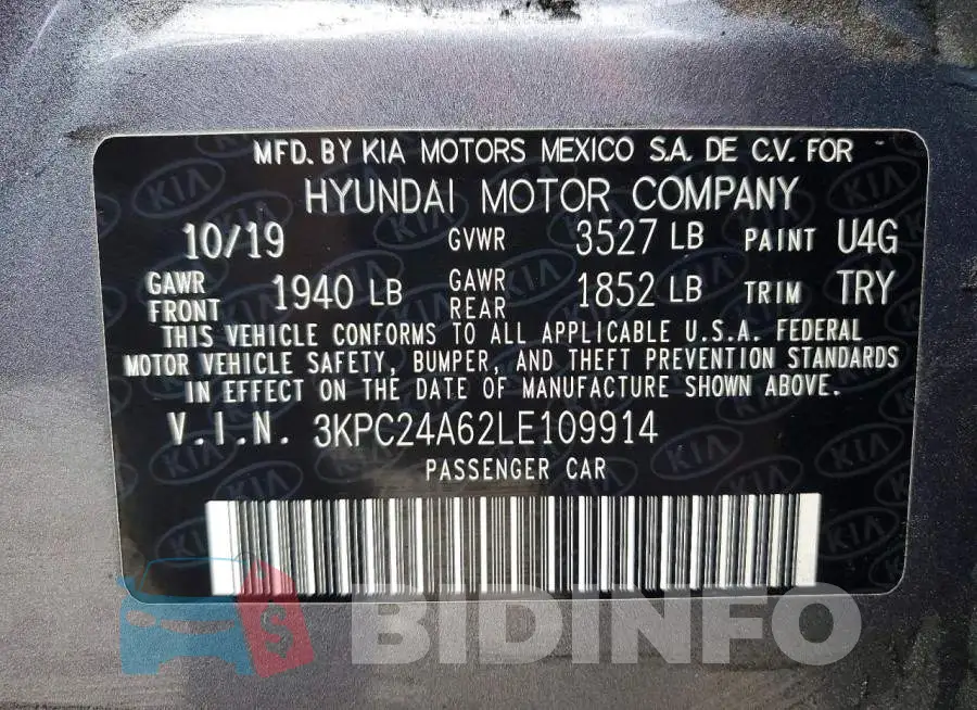 3KPC24A62LE109914 Photo# 13