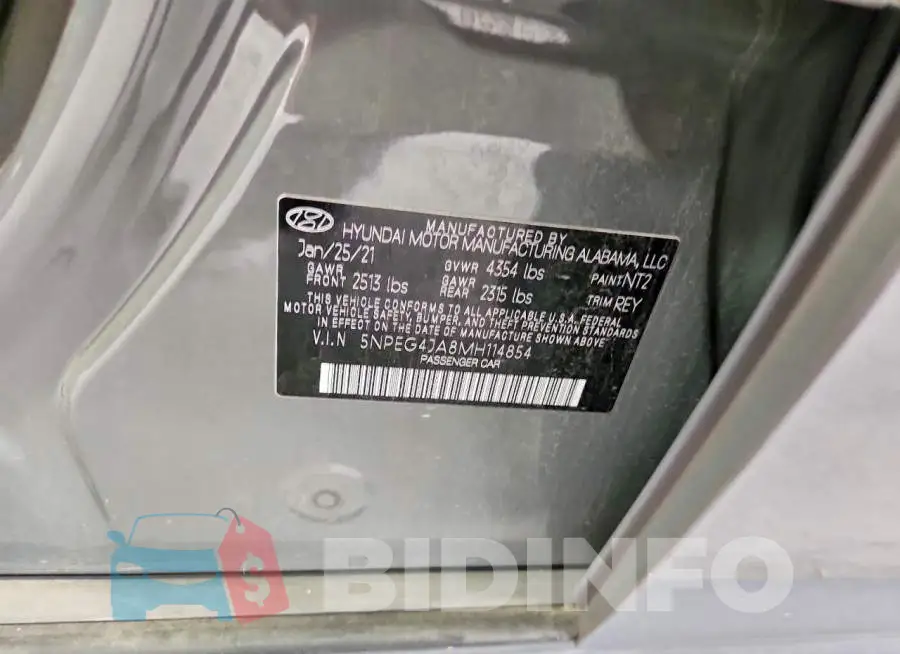 5NPEG4JA8MH114854 Photo# 12