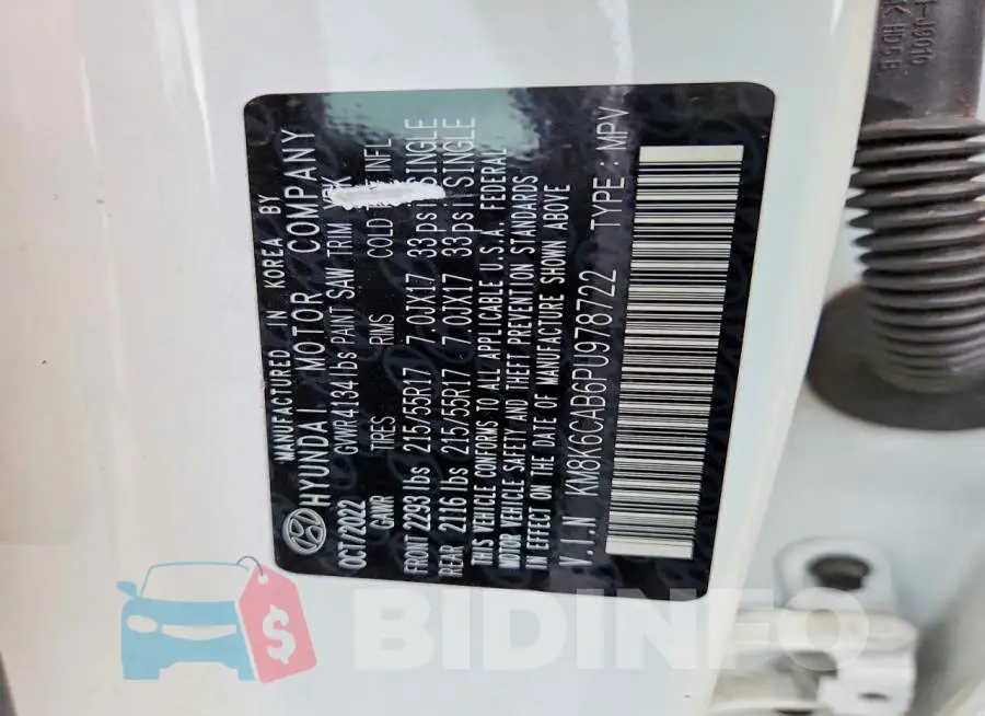 KM8K6CAB6PU978722 Photo# 14