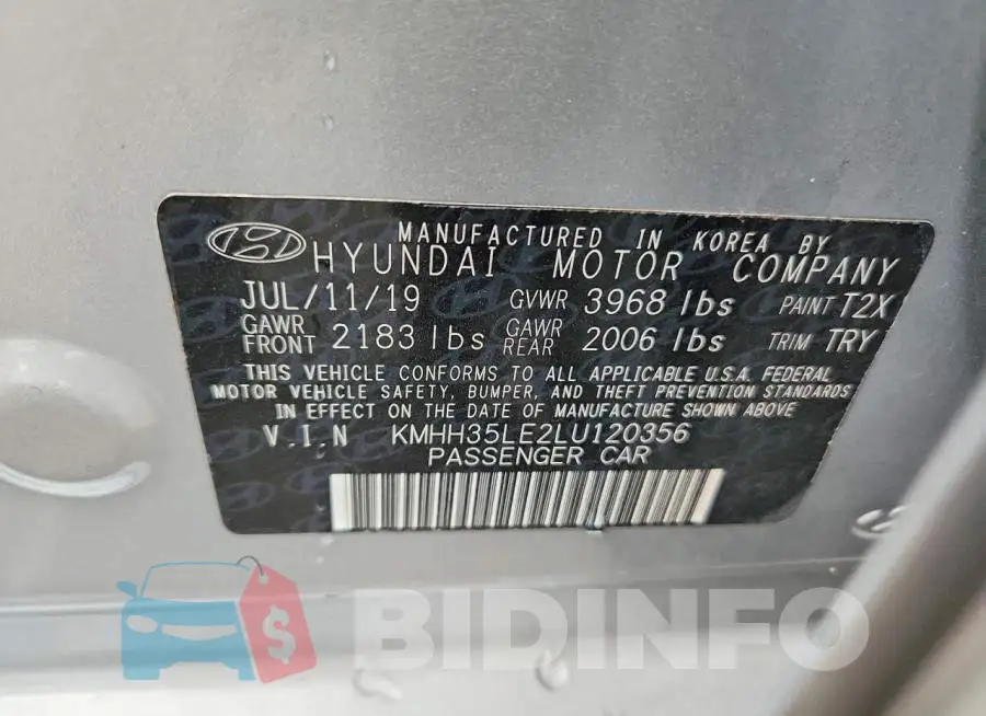 KMHH35LE2LU120356 Photo# 12