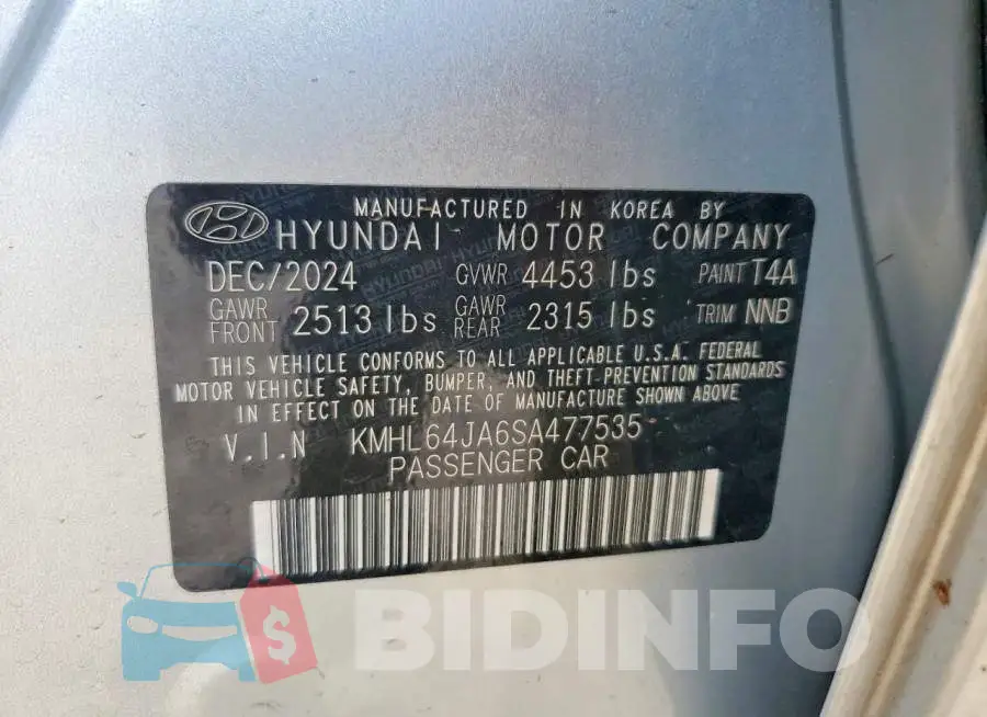 KMHL64JA6SA477535 Photo# 12