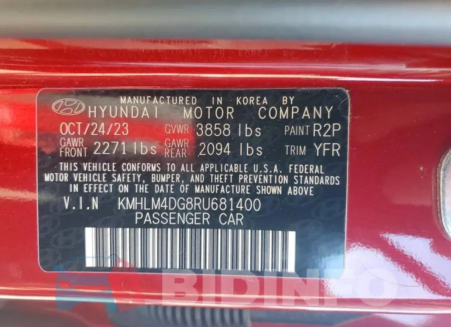 KMHLM4DG8RU681400 Photo# 12