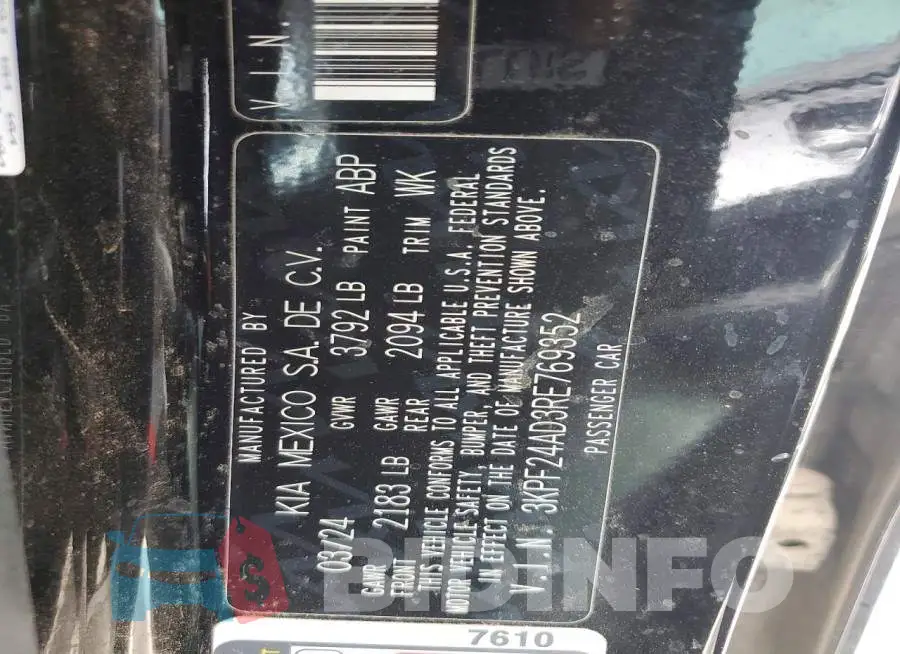 3KPF24AD3RE769352 Photo# 12