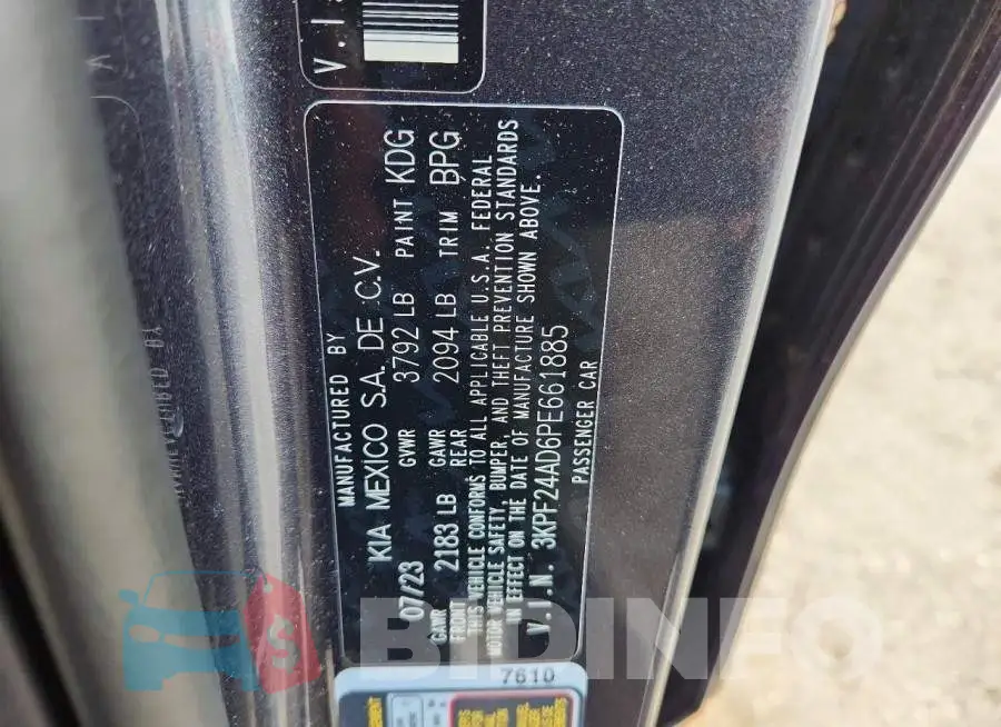 3KPF24AD6PE661885 Photo# 12
