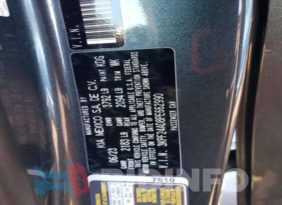 3KPF24AD8PE662990 Photo# 12