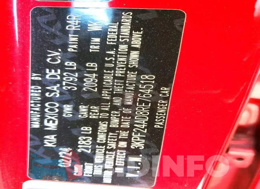 3KPF24AD8RE764518 Photo# 13