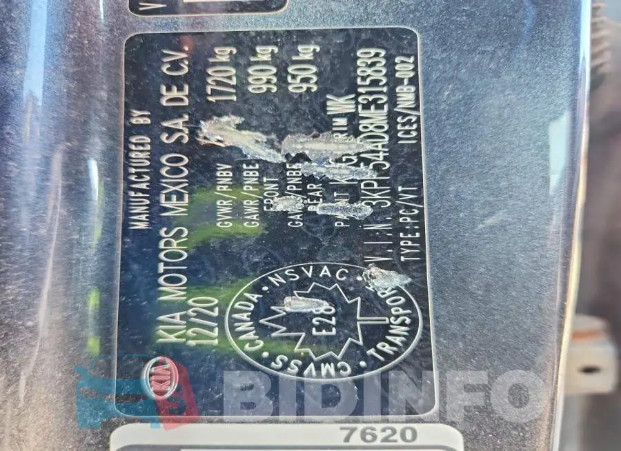 3KPF54AD8ME315839 Photo# 13