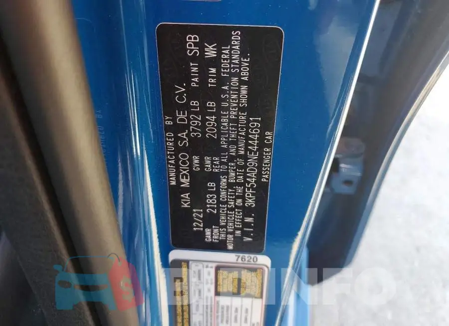 3KPF54AD9NE444691 Photo# 12