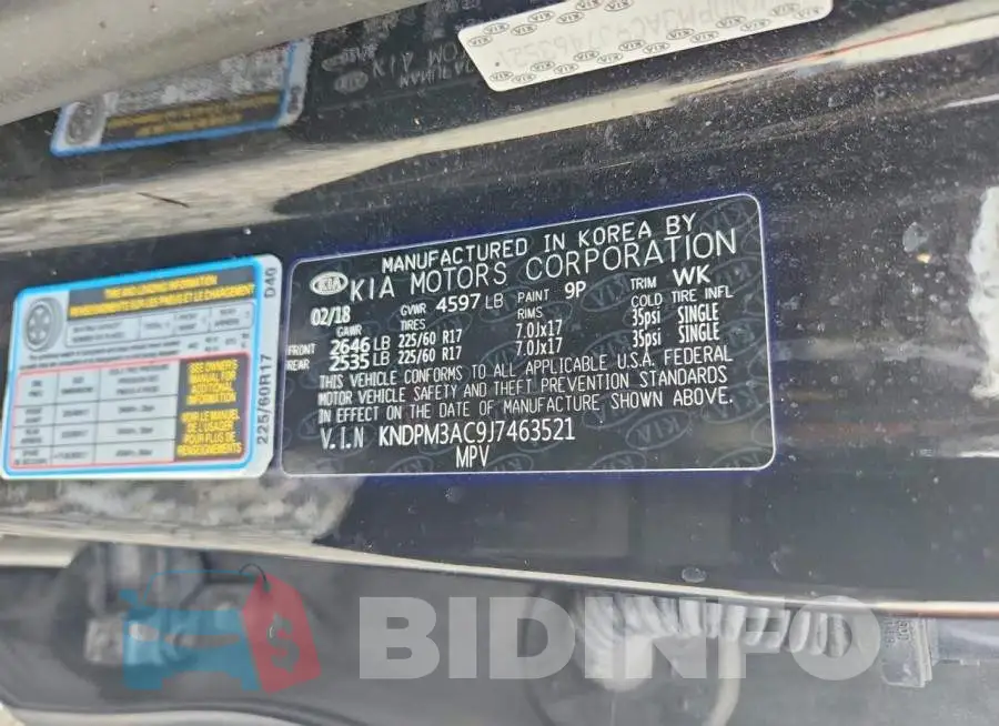 KNDPM3AC9J7463521 Photo# 13