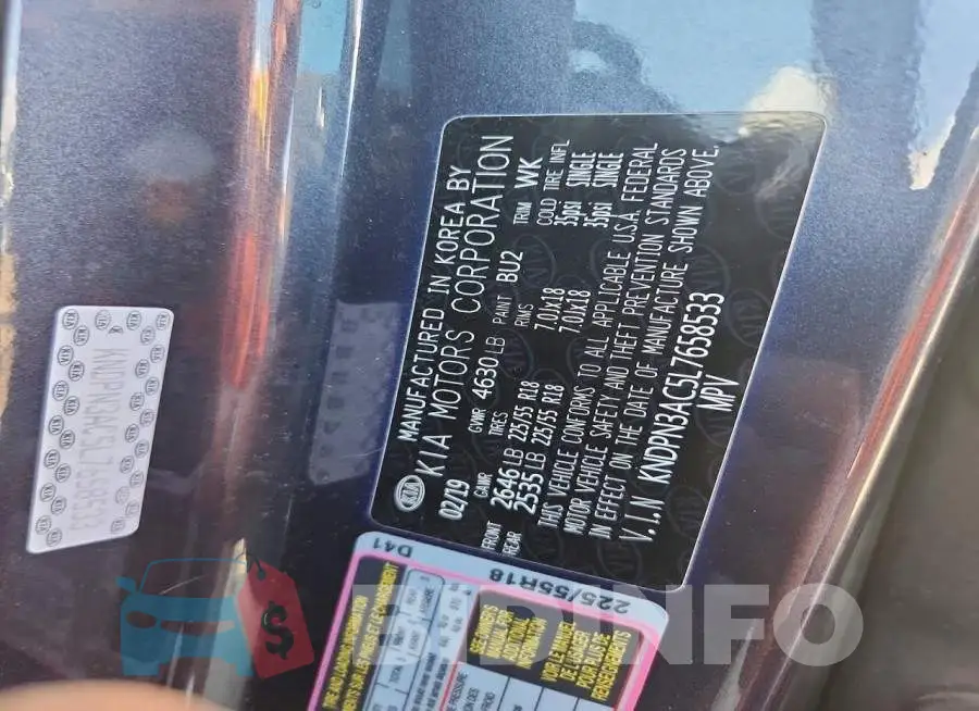 KNDPN3AC5L7658533 Photo# 13