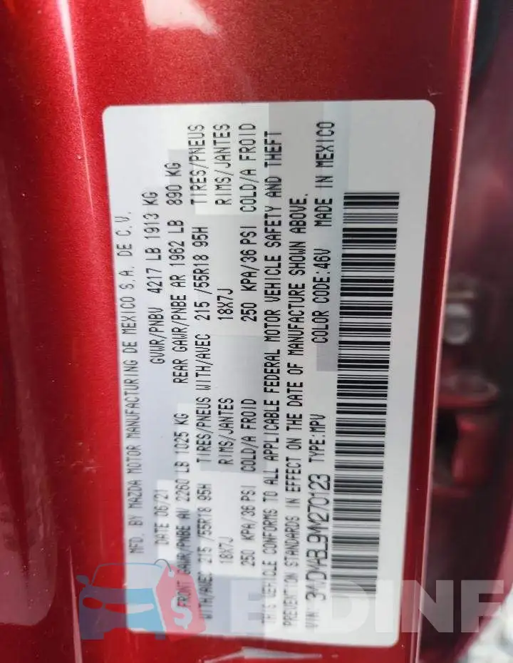 3MVDMABL9MM270123 Photo# 13
