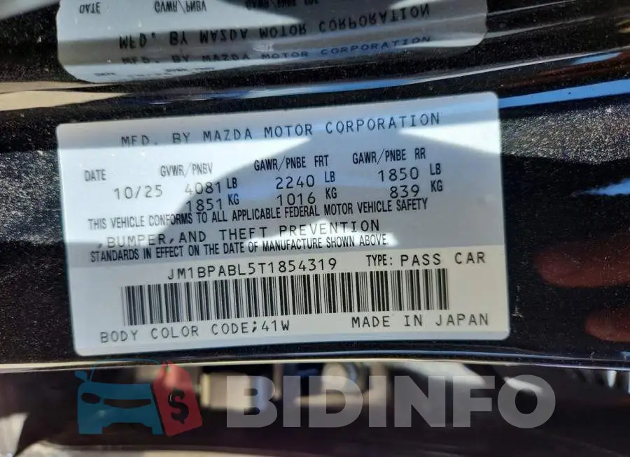JM1BPABL5T1854319 Photo# 13