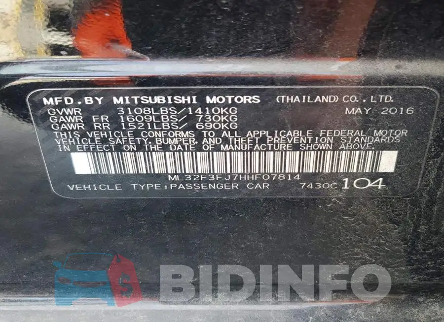 ML32F3FJ7HHF07814 Photo# 12