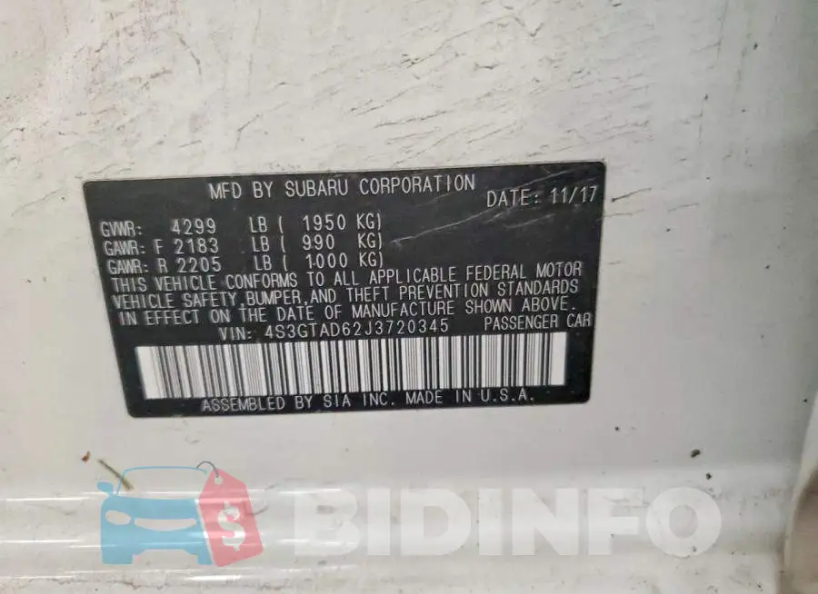 4S3GTAD62J3720345 Photo# 13