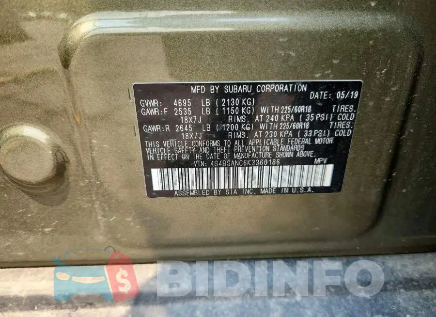 4S4BSANC6K3360186 Photo# 13