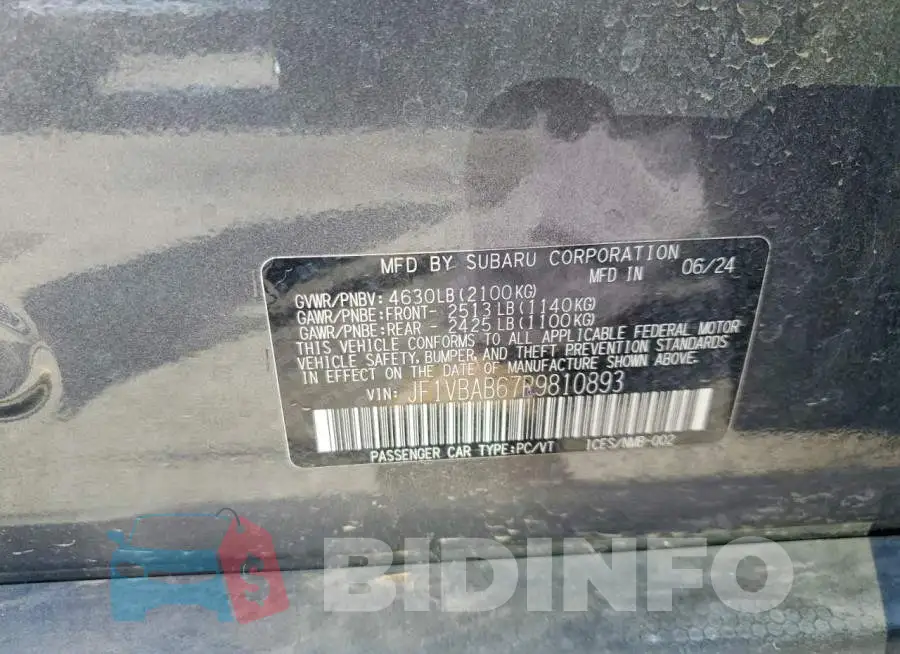 JF1VBAB67R9810893 Photo# 12