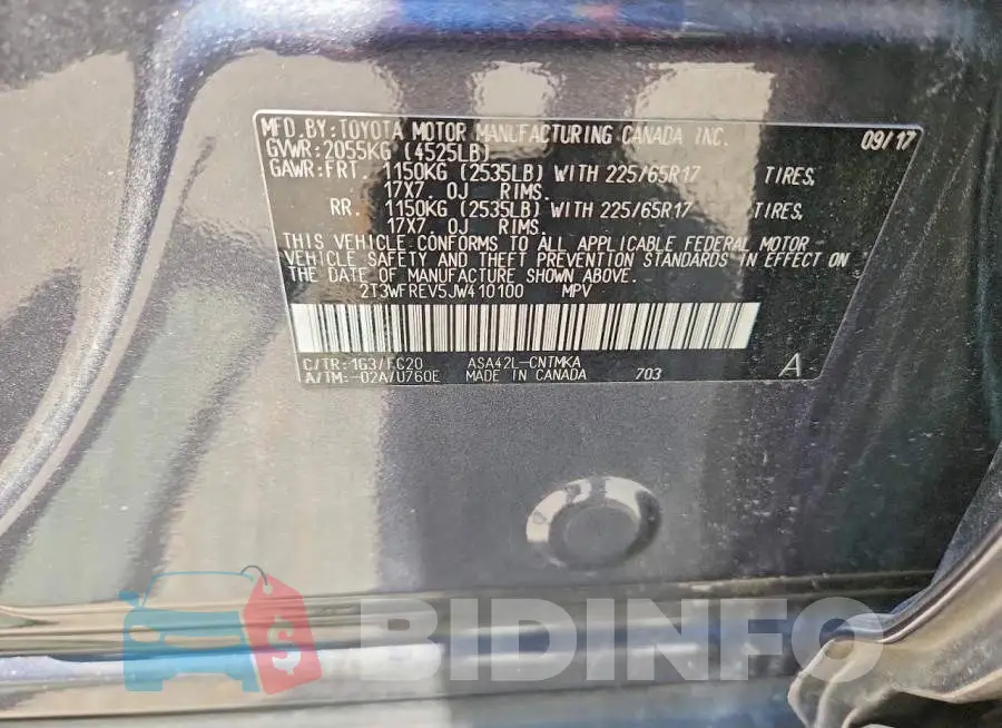2T3WFREV5JW410100 Photo# 14