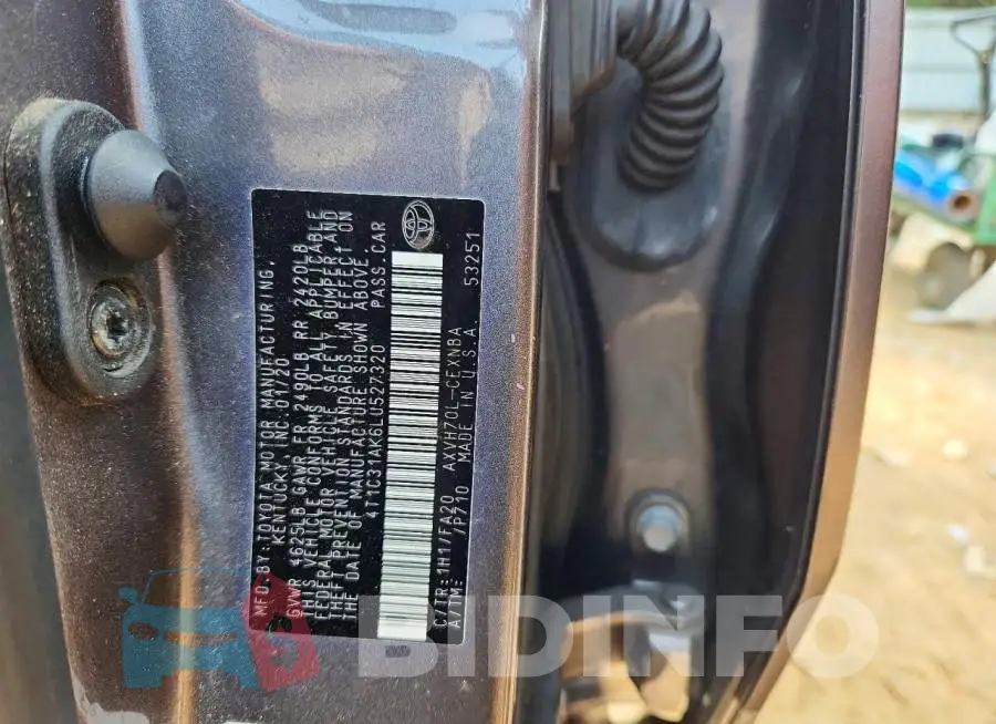 4T1C31AK6LU527320 Photo# 12