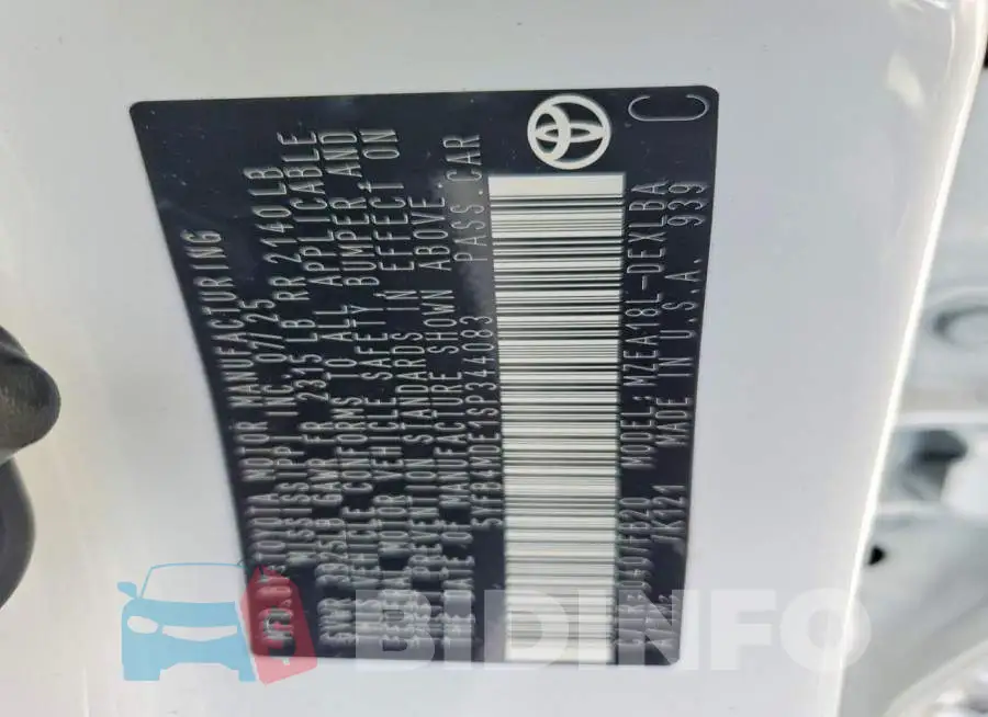 5YFB4MDE1SP344083 Photo# 12