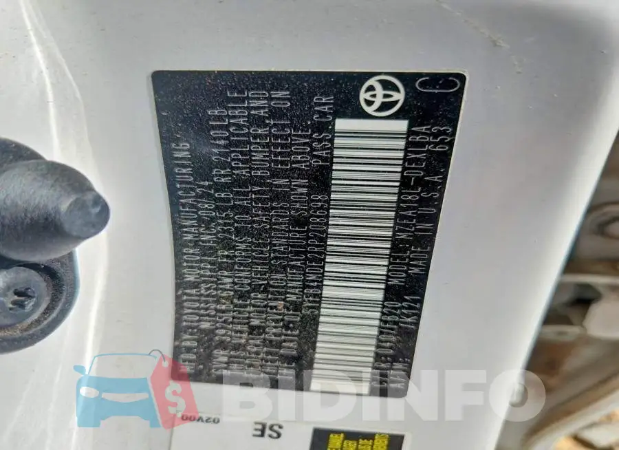 5YFB4MDE2RP208698 Photo# 12