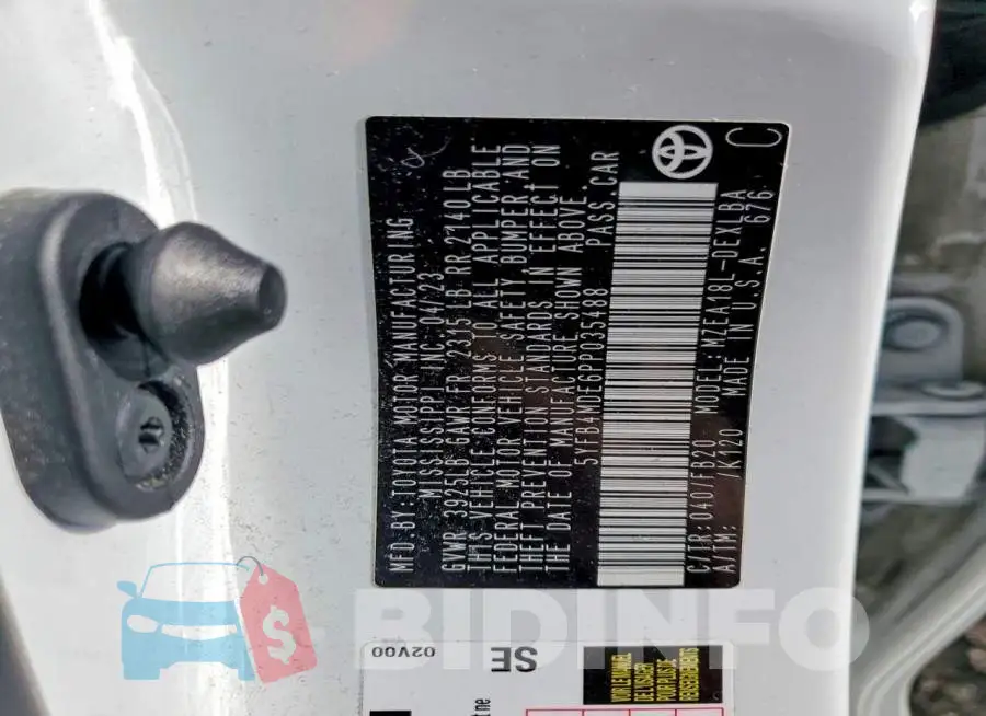 5YFB4MDE6PP035488 Photo# 12