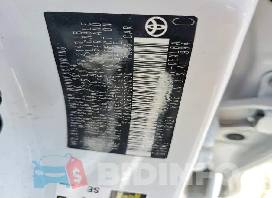 5YFB4MDE6RP227030 Photo# 12