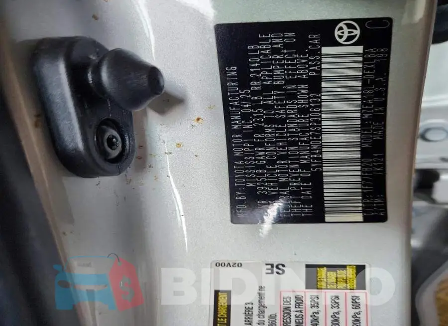 5YFB4MDE7SP306132 Photo# 12