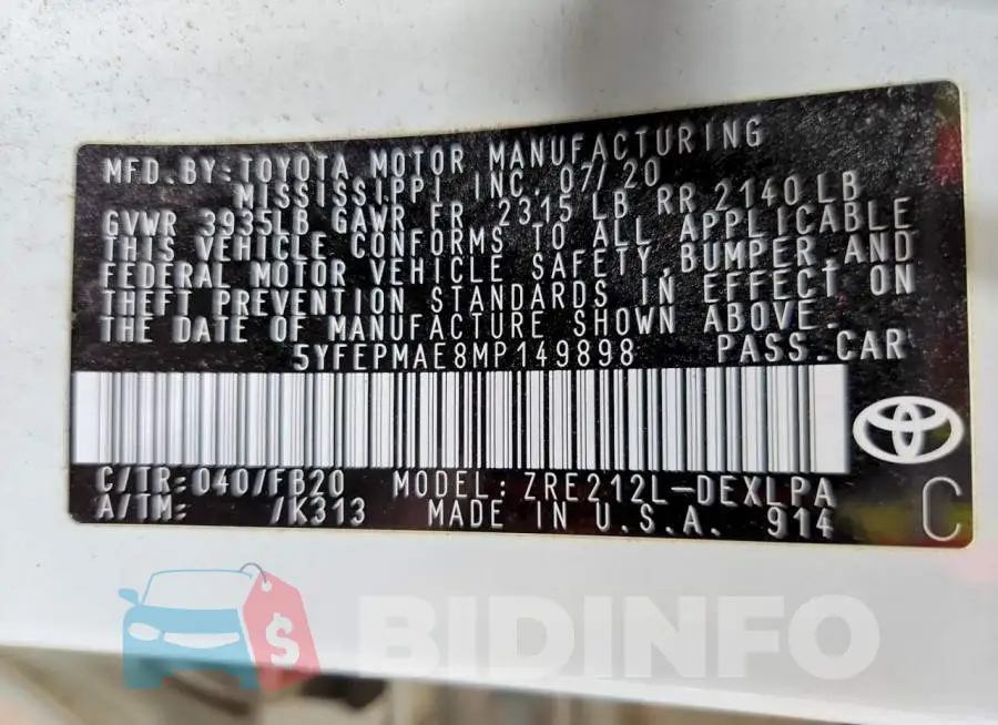 5YFEPMAE8MP149898 Photo# 12