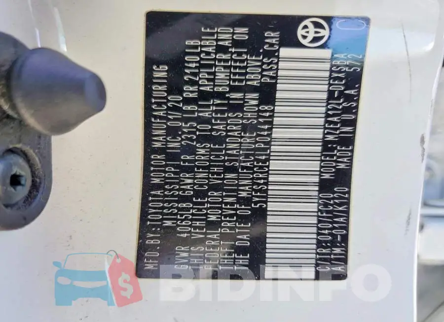 5YFS4RCE4LP044148 Photo# 12