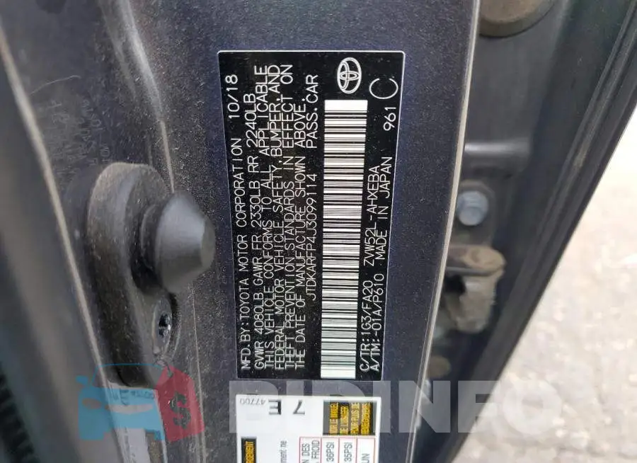 JTDKARFP4J3099114 Photo# 12