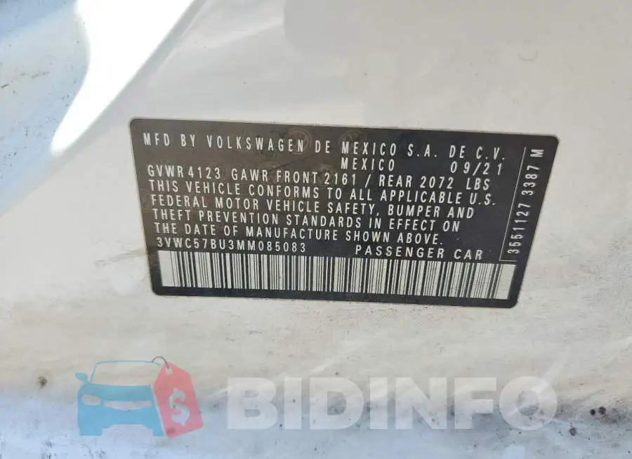 3VWC57BU3MM085083 Photo# 12