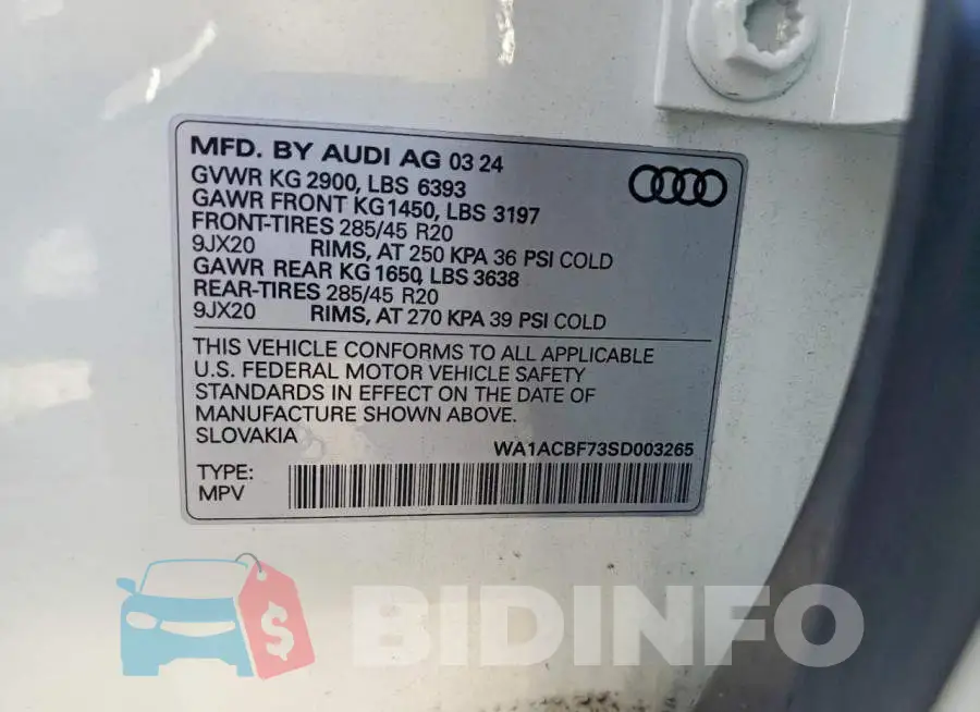 WA1ACBF73SD003265 Photo# 13