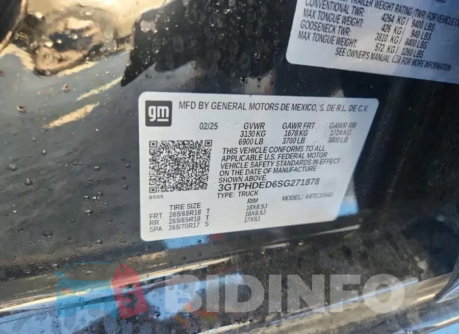 3GTPHDED6SG271878 Photo# 12
