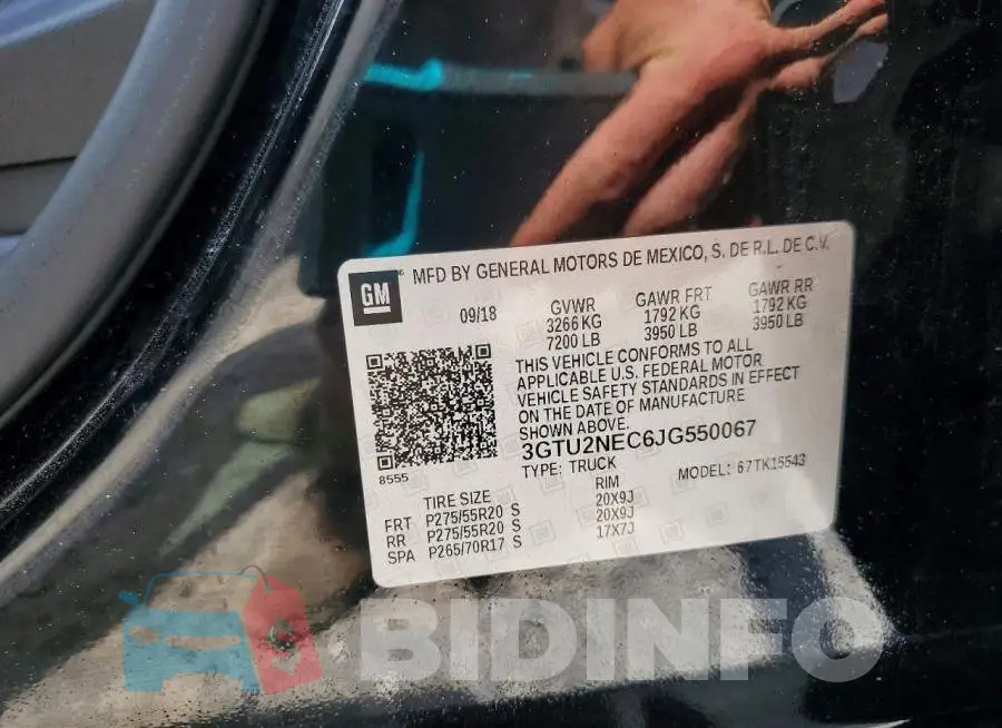 3GTU2NEC6JG550067 Photo# 12