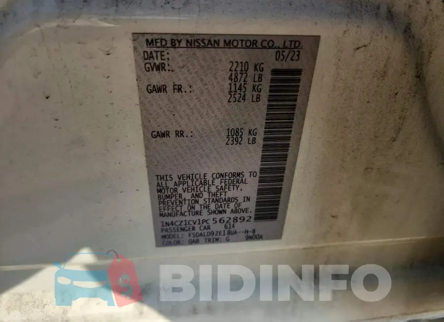 1N4CZ1CV1PC562892 Photo# 12